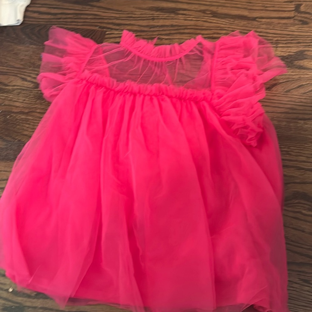 Hot pink mesh shirt